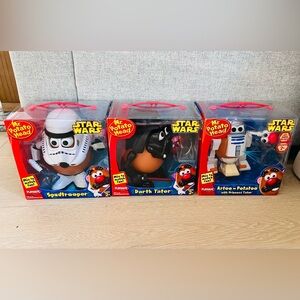 BNIB Star Wars Mr. Potato Head Set - Spudtrooper, Darth Tater, Artoo-Potatoo
